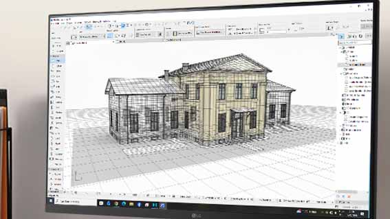 Az Archicad alapú IFC modell kiváló segítség az építész tervezés számára